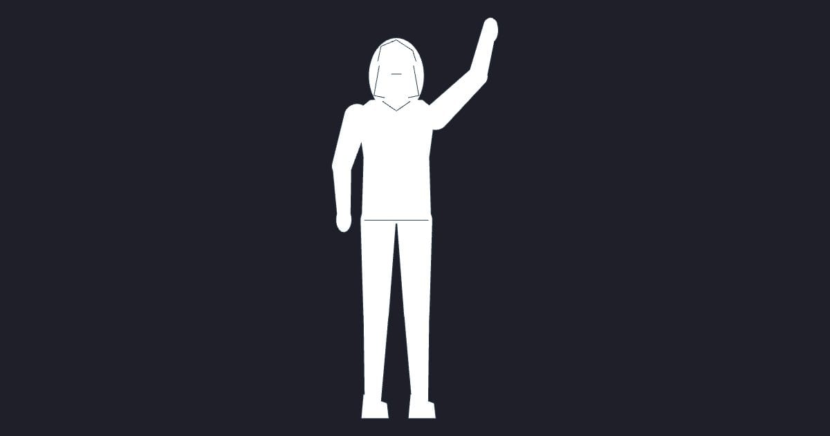 Toddler girl reaching elevation - Person CAD Block
