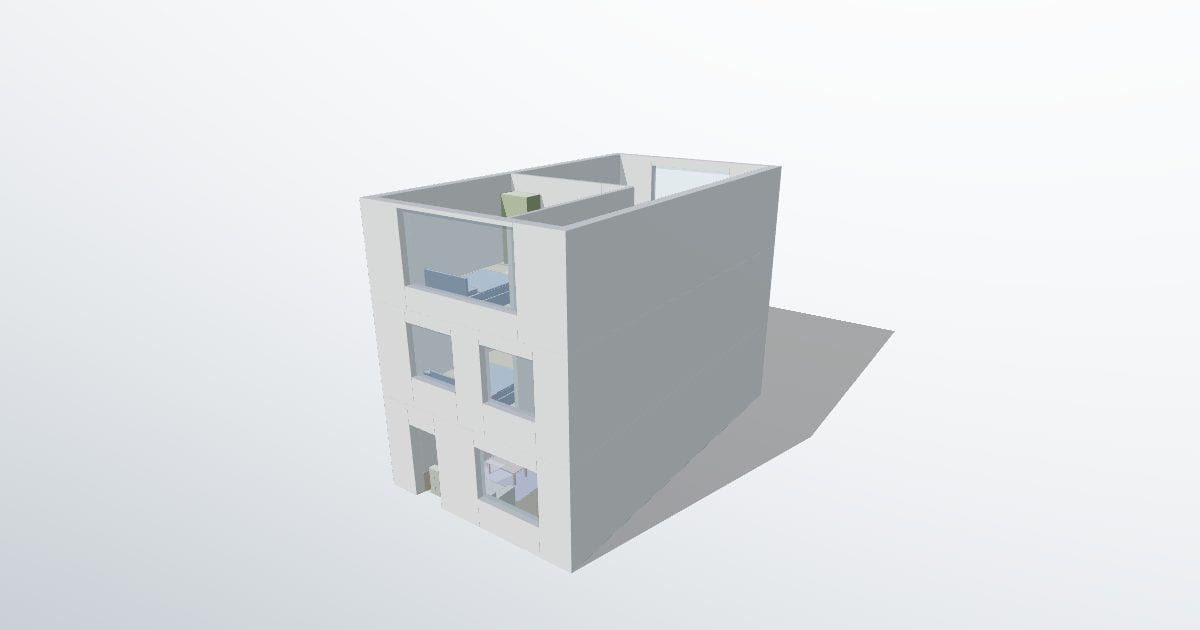 Townhouse, three floors