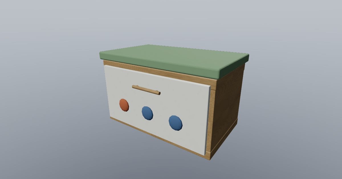 Toy box - Original Interior Furnishing