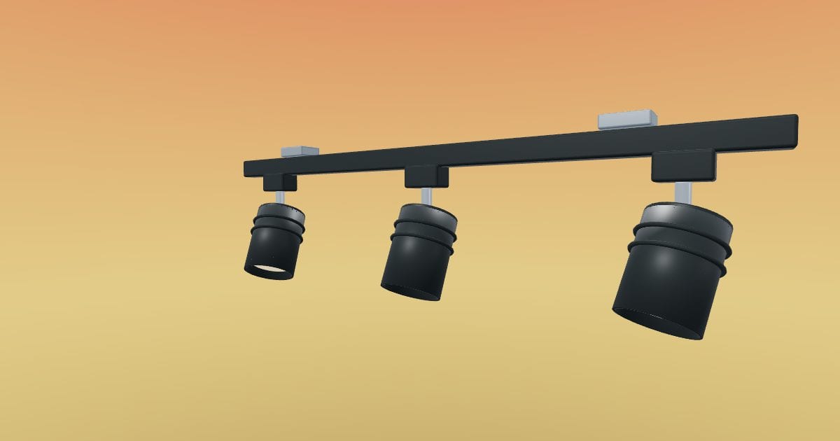 Track - Three-Head Track Light