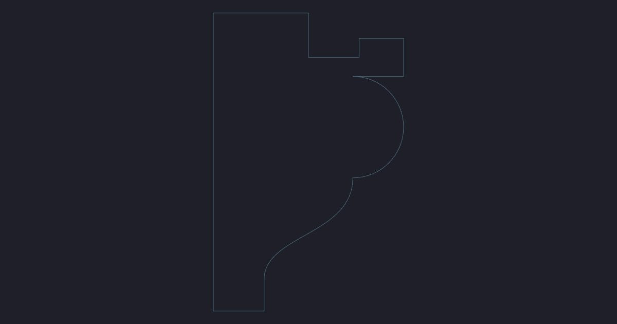 Traditional picture rail - Moulding Profile and 1 m Extrusion