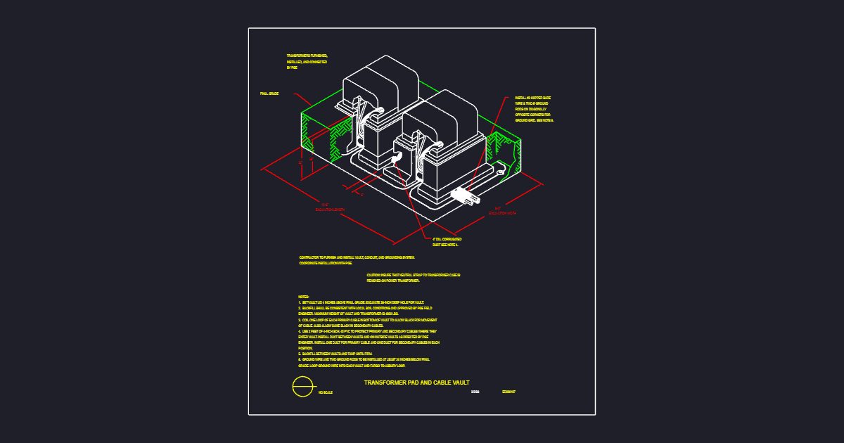 Transformer Pad & Cable Vault (USFS ED000107)