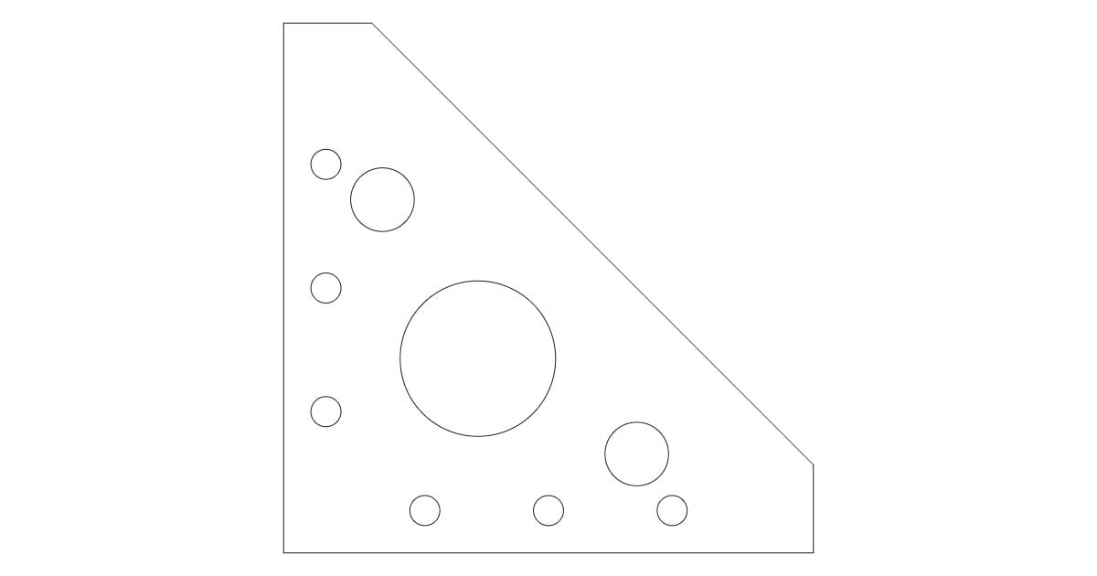 Triangular gusset plate