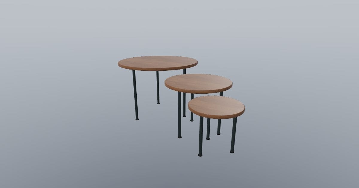 TRIO - Nesting Coffee Table Set