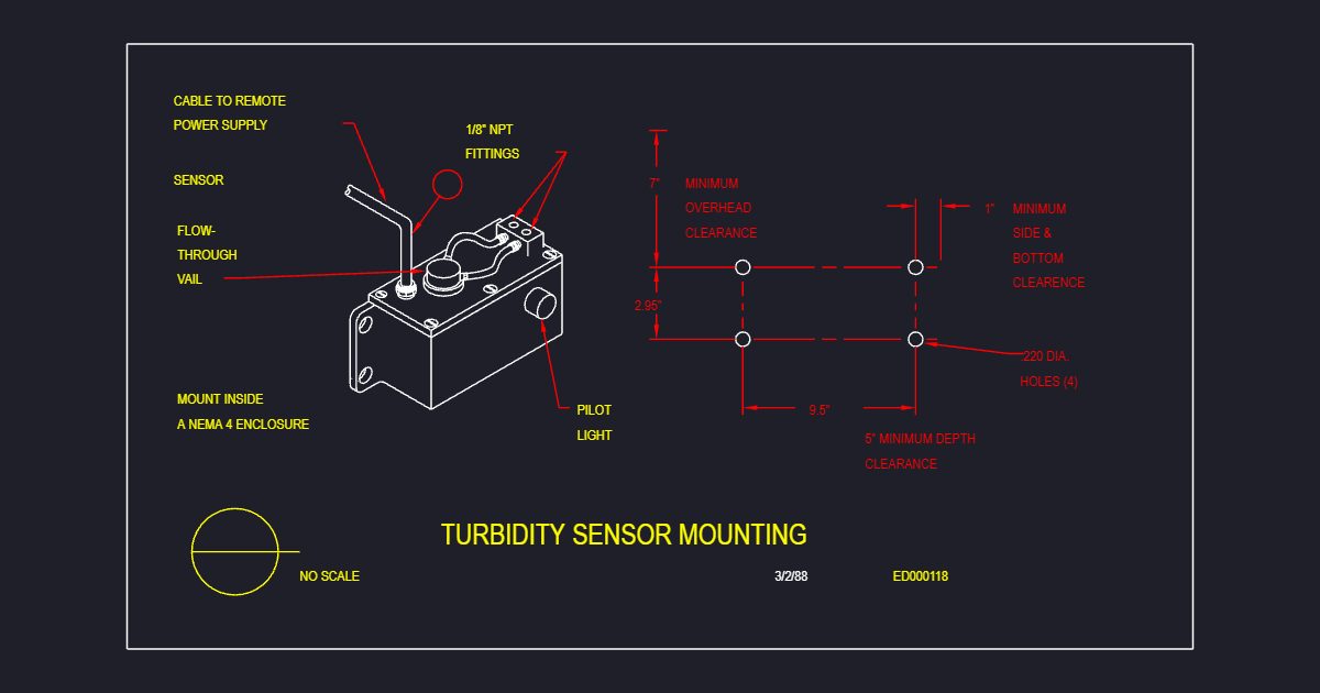 Turbidity Sensor Mounting (USFS ED000118)