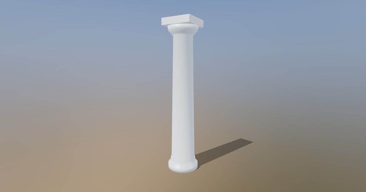 Tuscan column - Original exterior model