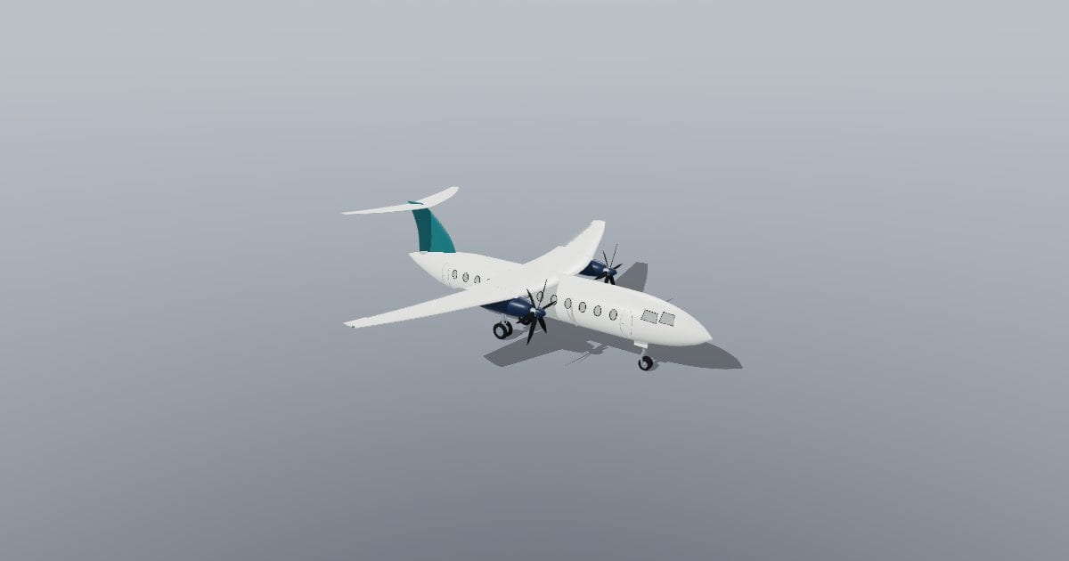 Twin turboprop aircraft