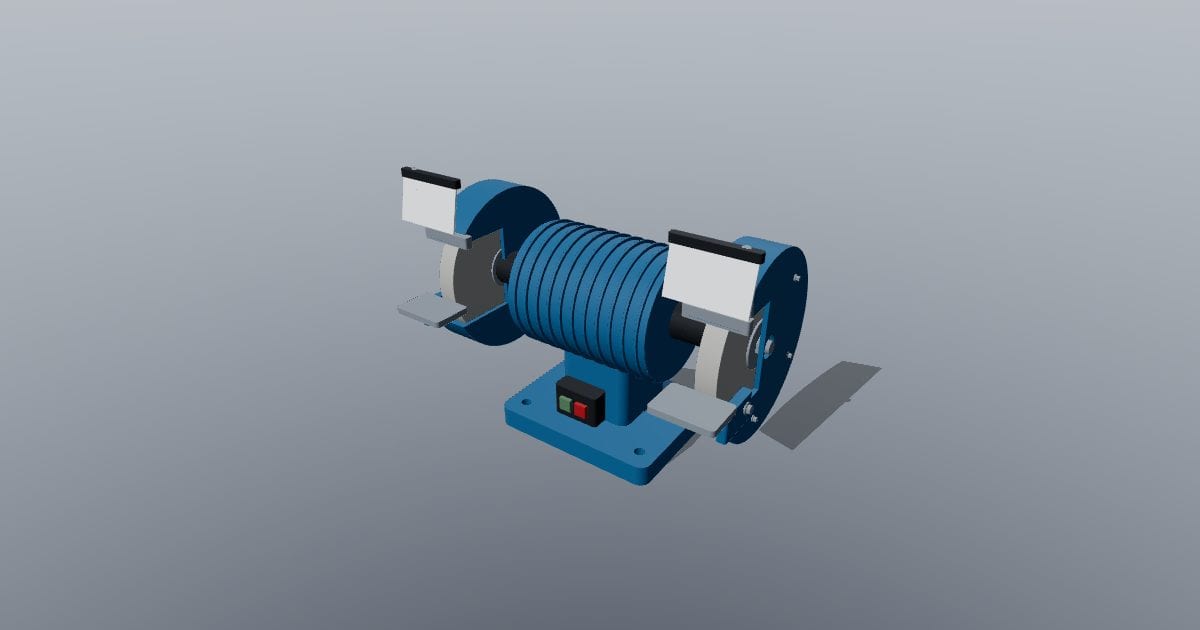 Twin-wheel bench grinder