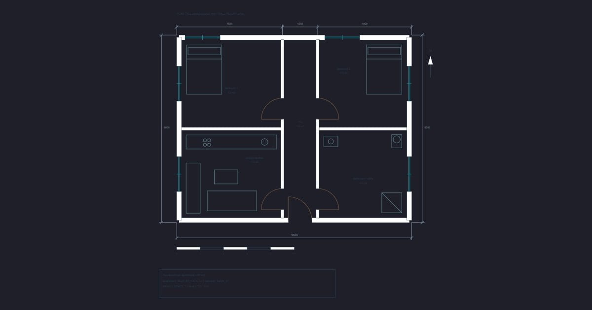 Two-bedroom apartment - 80 m2