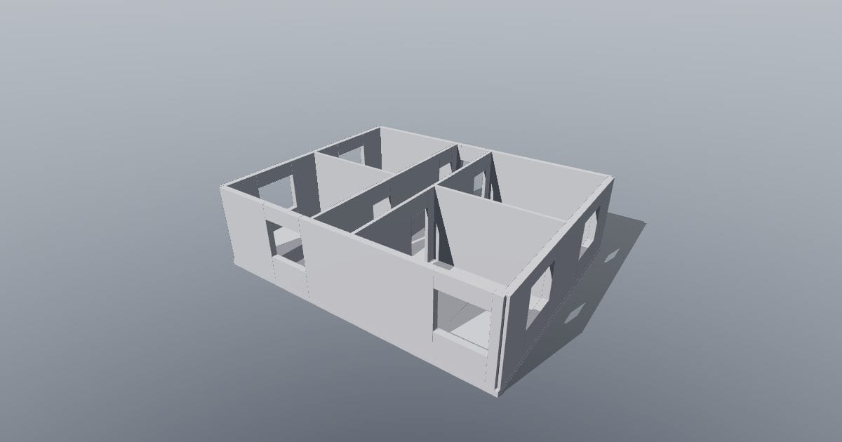 Two-bedroom apartment - 80 m2 (OBJ)