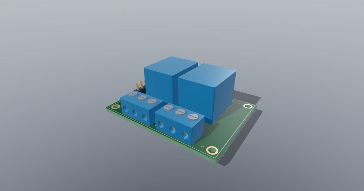 Two-channel relay module