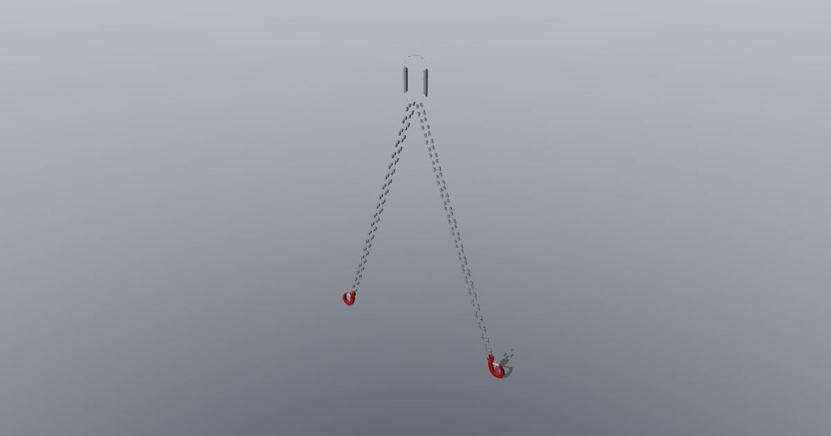 Two-leg chain sling