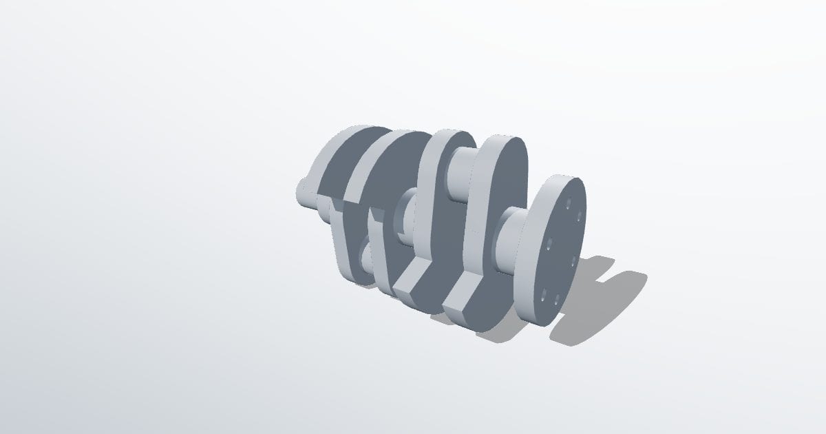 Two-throw crankshaft