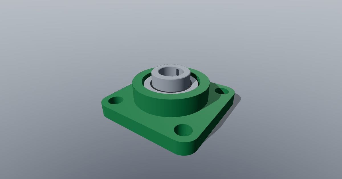 UCF204 square-flange bearing