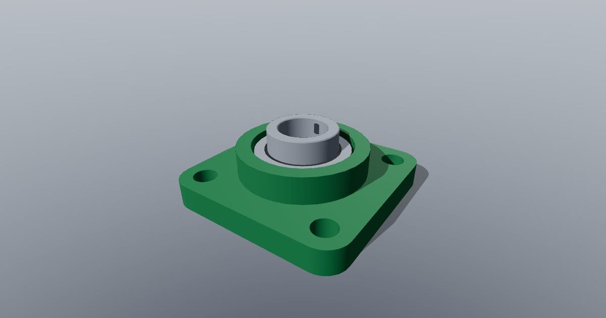 UCF205 square-flange bearing
