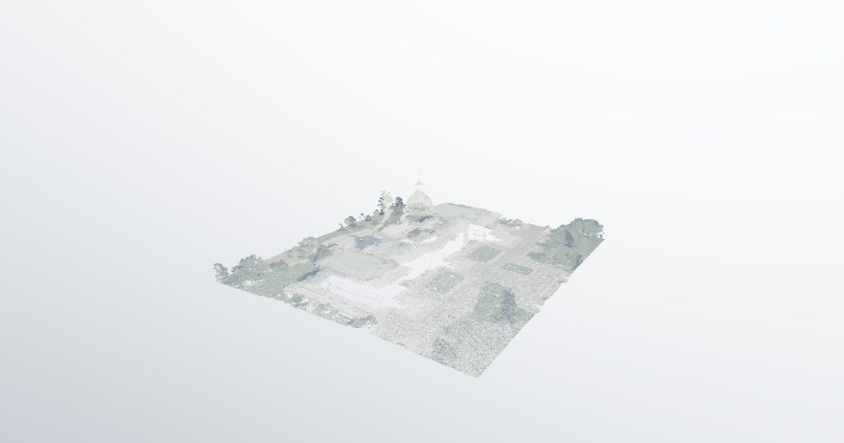 US Capitol building, aerial LiDAR (E57)