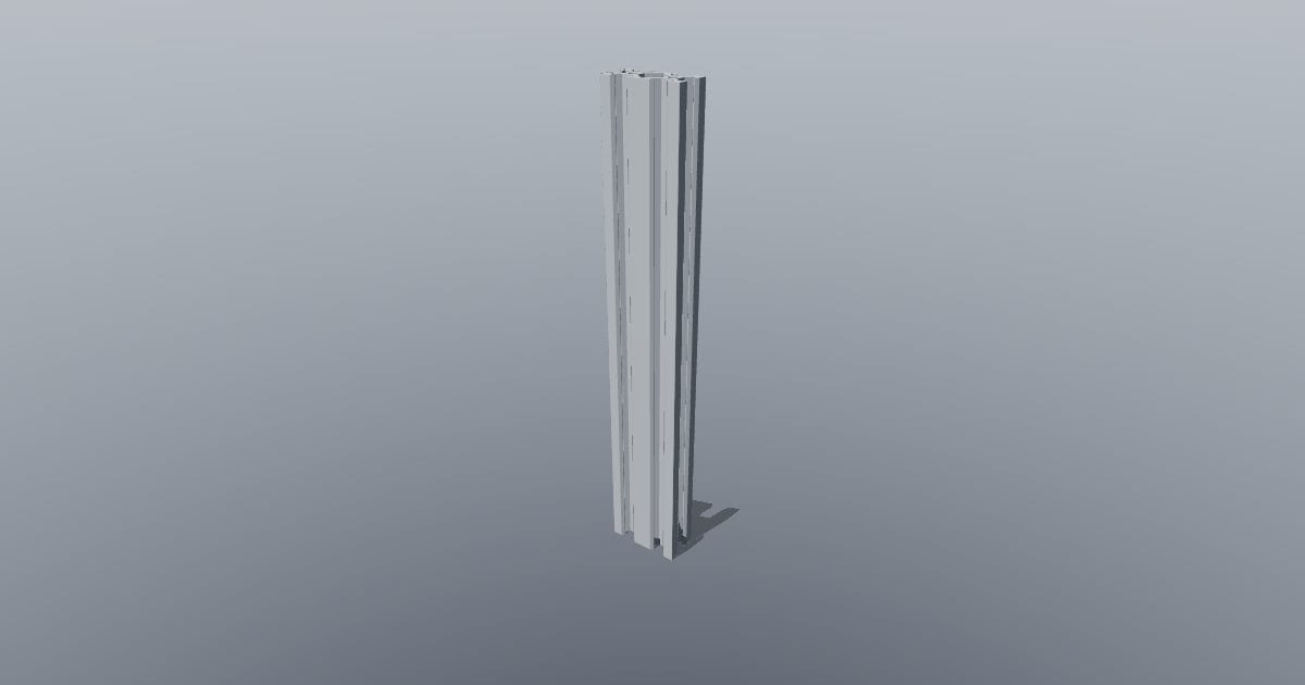 V-slot 20 x 40 x 250 mm