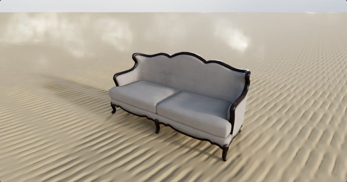Victorian carved sofa