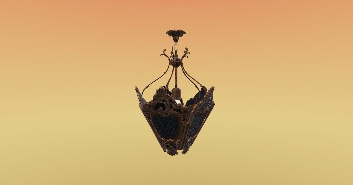 Victorian lantern chandelier