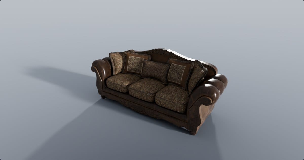 Victorian leather sofa