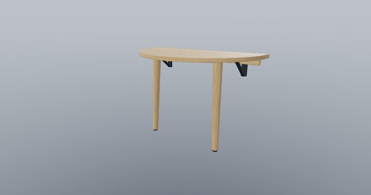 Wall Arc - Semicircle Wall Dining Table