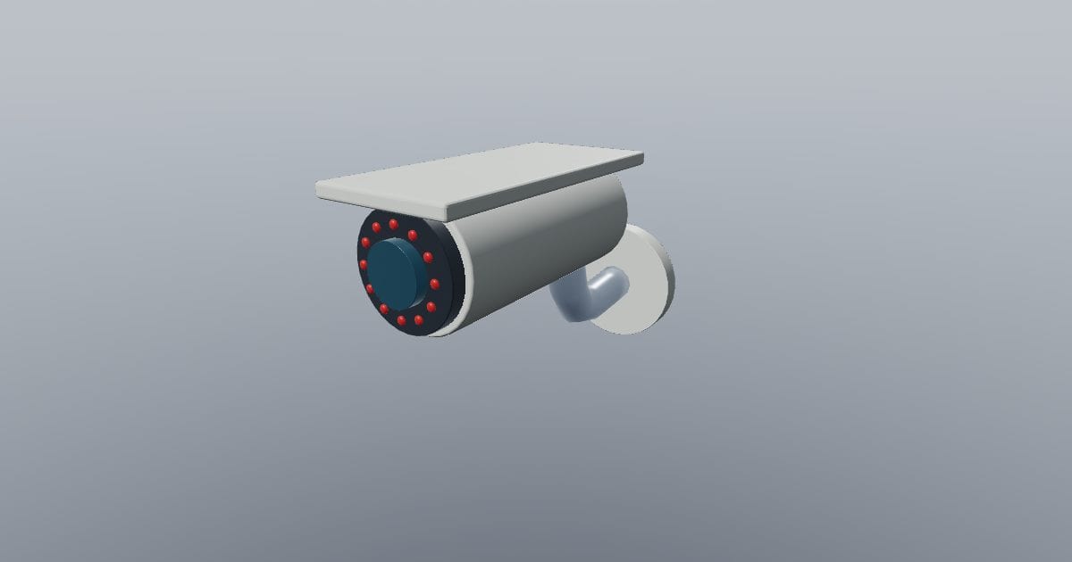 Wall bullet security camera