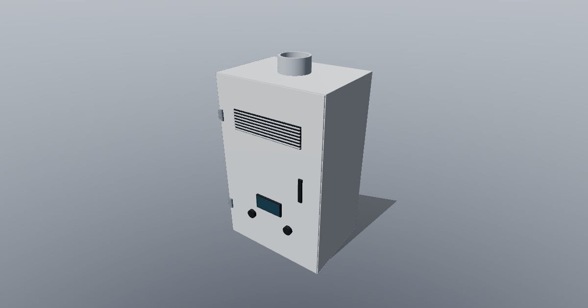 Wall combi boiler - Original MEP CAD