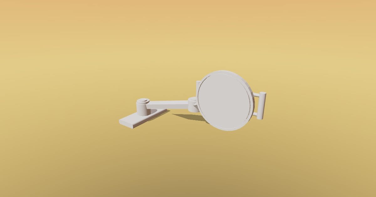 Wall mounted exam light - Original lighting CAD (3MF)
