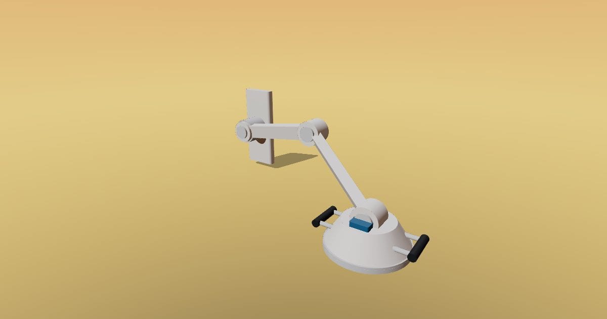 Wall mounted exam light - Original lighting CAD