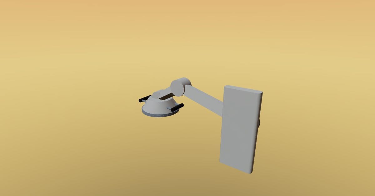 Wall mounted exam light - Original lighting CAD (FBX)