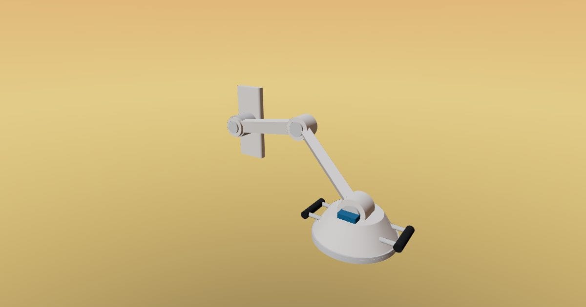 Wall mounted exam light - Original lighting CAD (PLY)