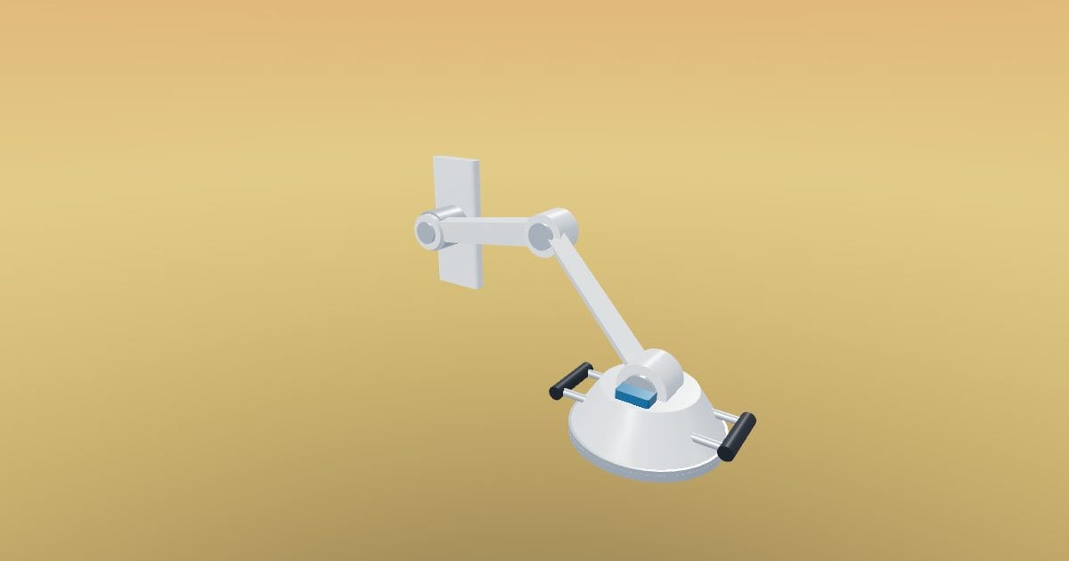 Wall mounted exam light - Original lighting CAD (USDZ)