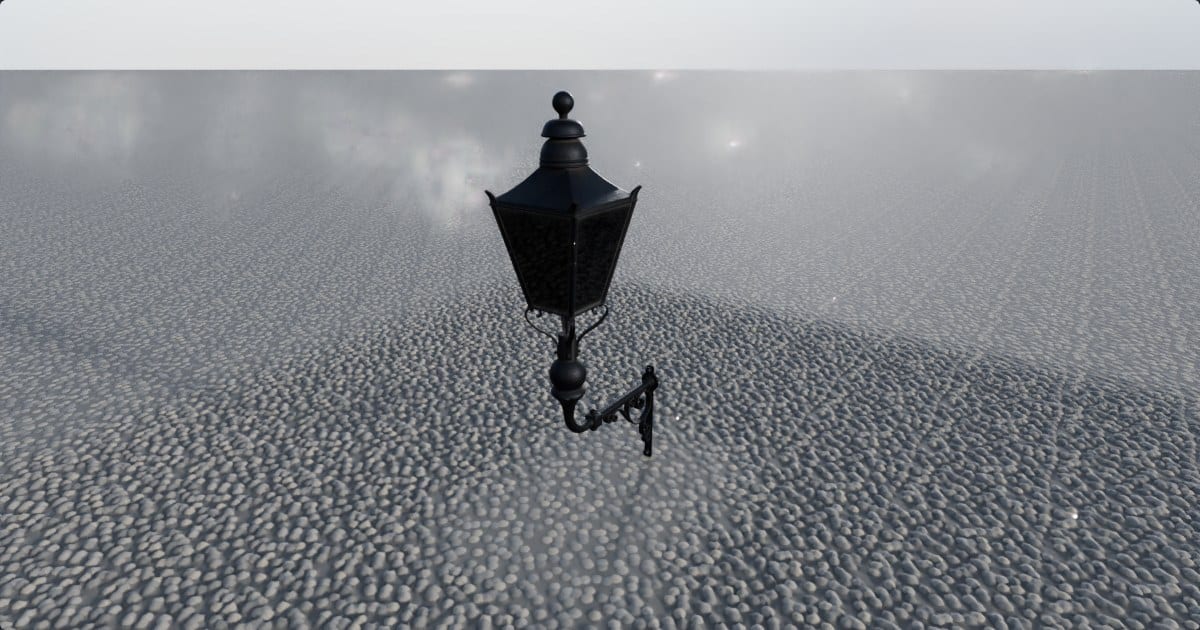 Wall-mounted Victorian street lamp