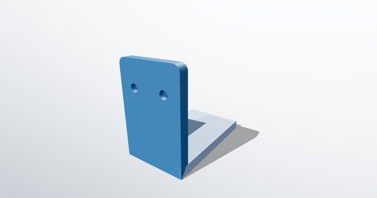 Wall shelf bracket (OpenSCAD)