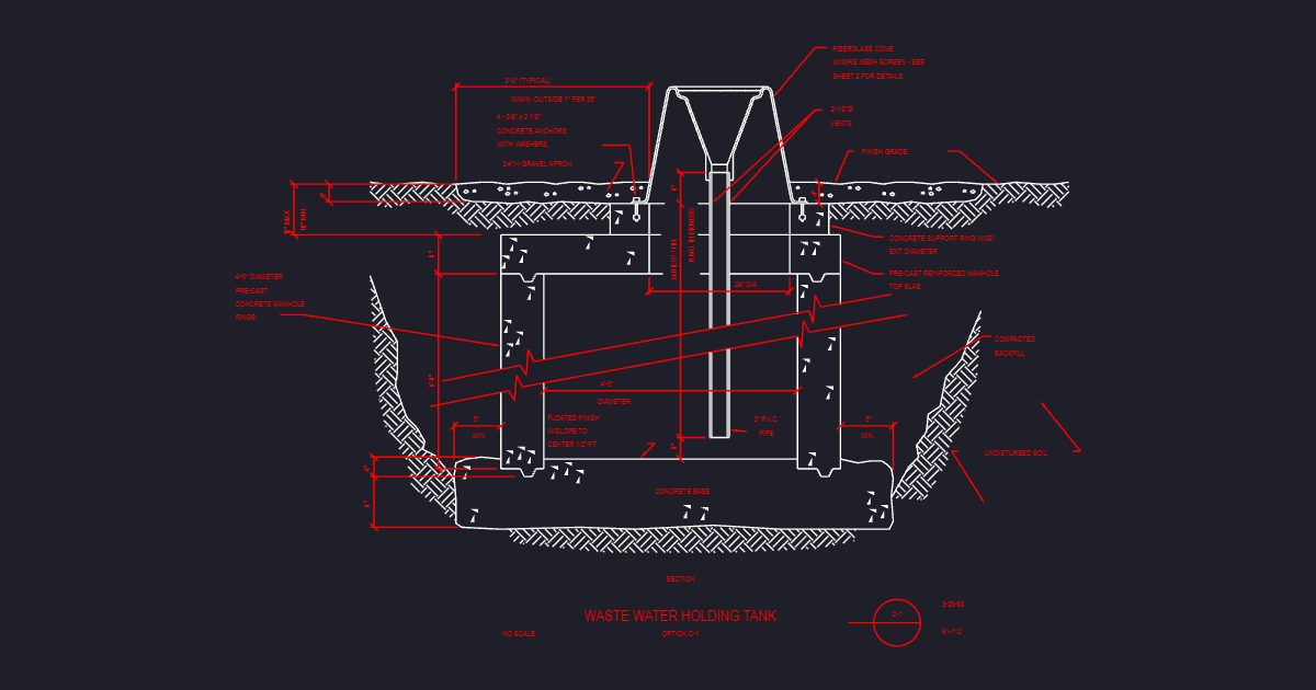 Waste Water Holding Tank (USFS 51_112)