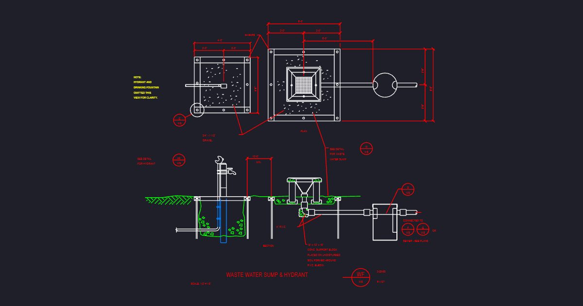 Waste Water Sump & Hydrant (USFS 51_127)