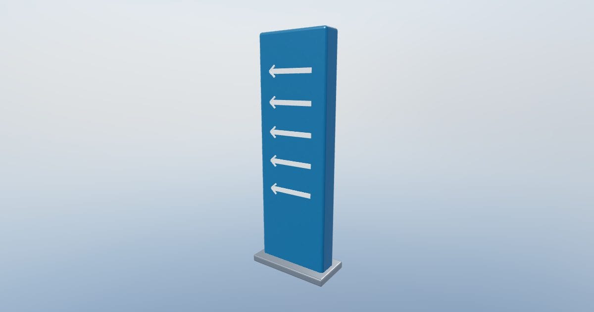 Wayfinding totem - Public transport furniture