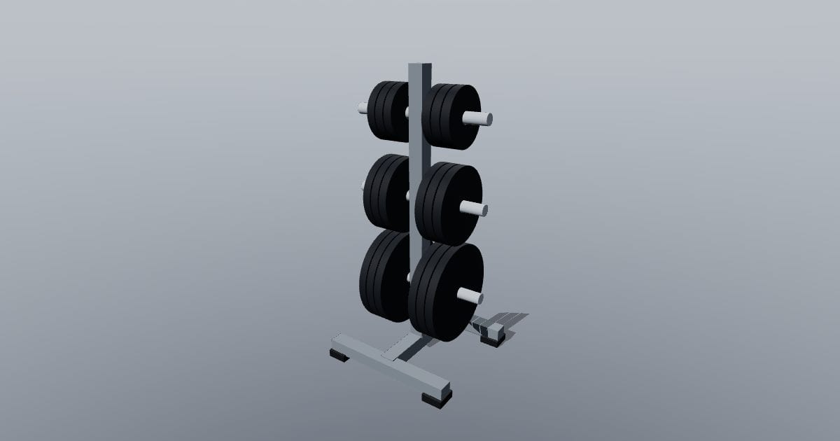 Weight plate storage tree - Gym equipment