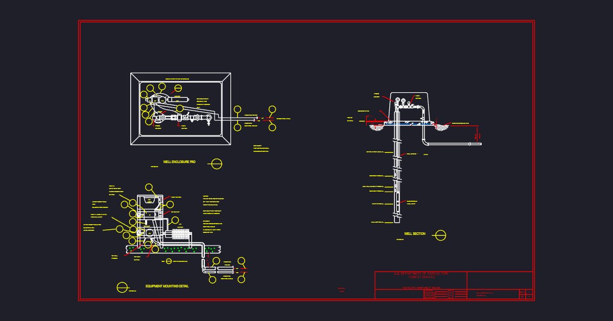 Well Electrical Plan & Detail (USFS E0002100)
