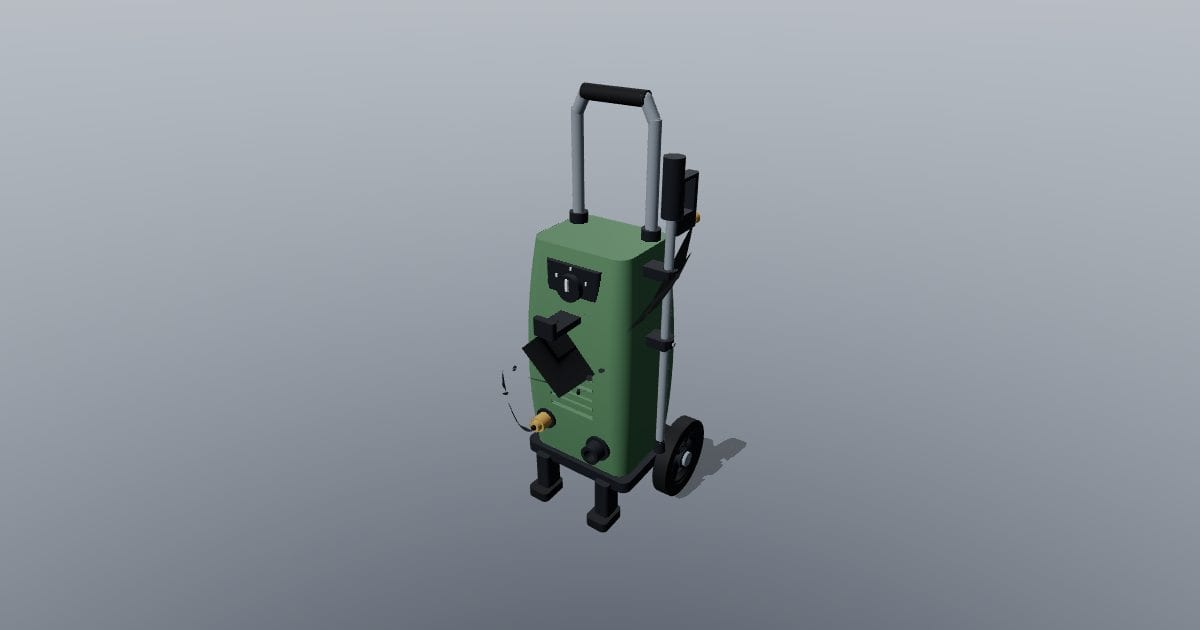 Wheeled pressure washer
