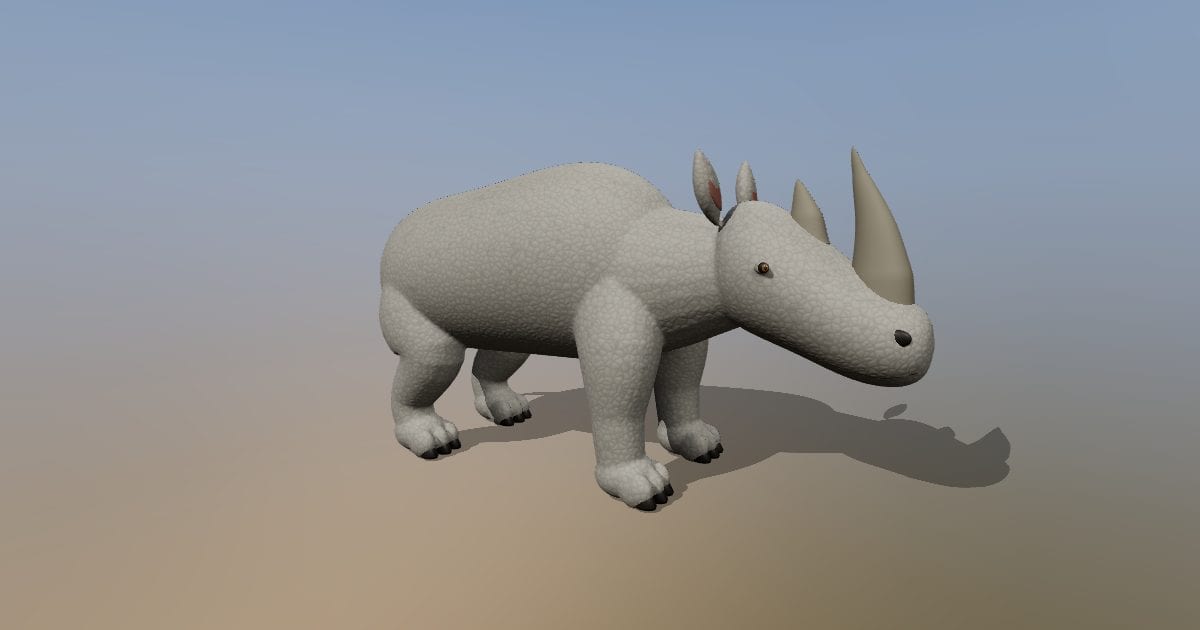 White rhinoceros