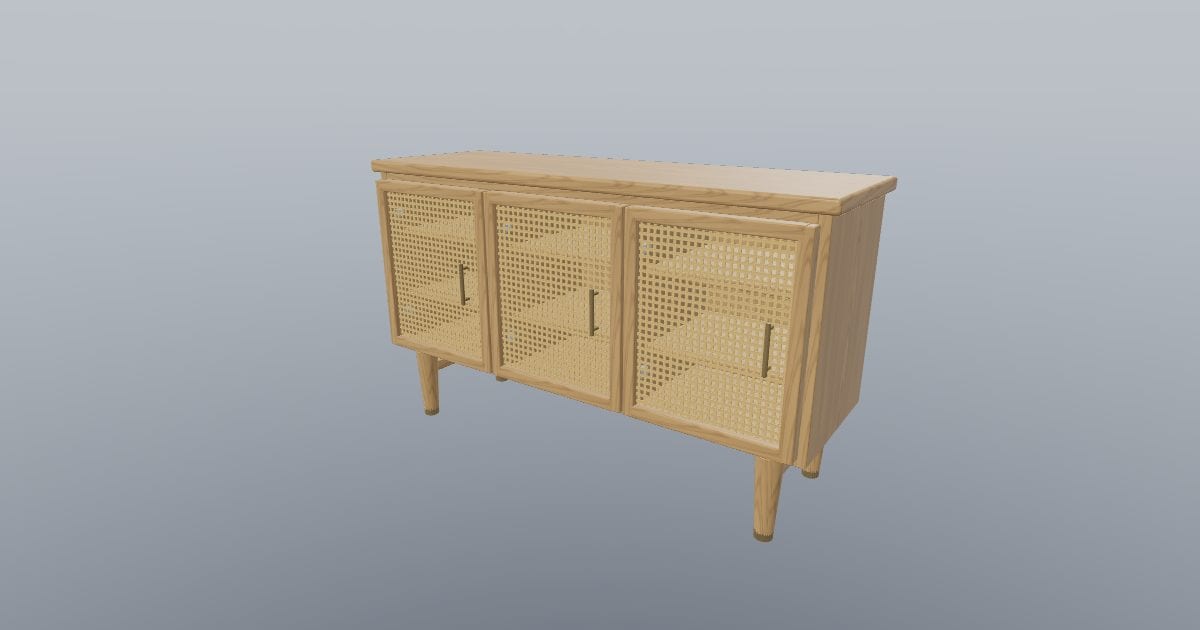 WICKER - Cane Credenza