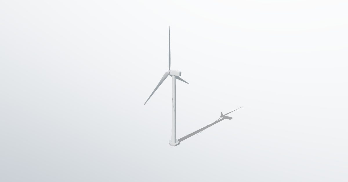 Wind turbine: Free 3DM 3D model (CC0) | Innerscene 3D Parts Library