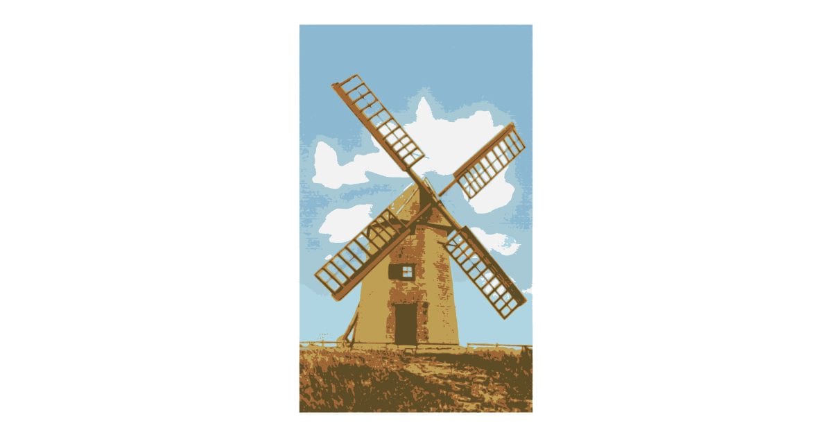 Windmill in a field (EMF)