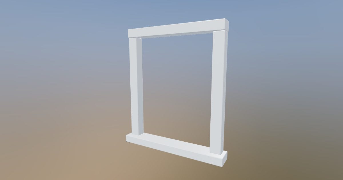 Window surround - Original exterior model