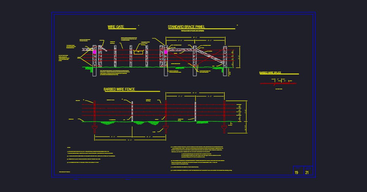 Wire Fence, Gate, Brace Panel (USFS WIREGATE)
