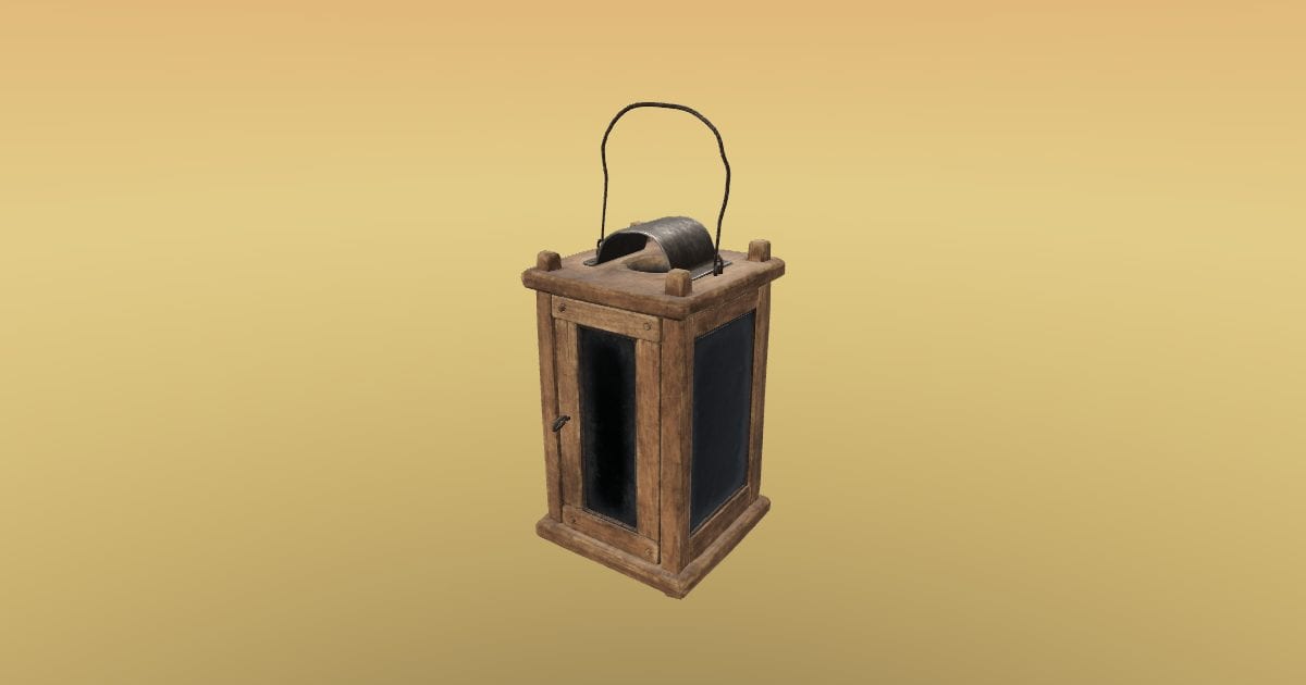 Wooden lantern