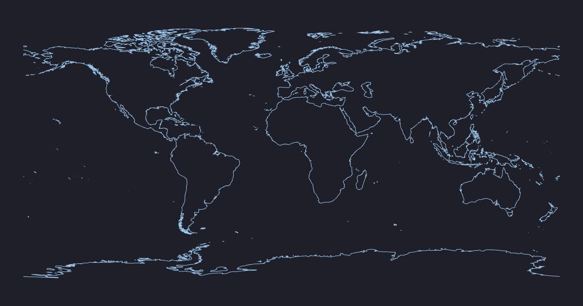 World coastlines (zipped set)