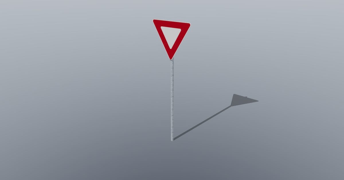 Yield sign