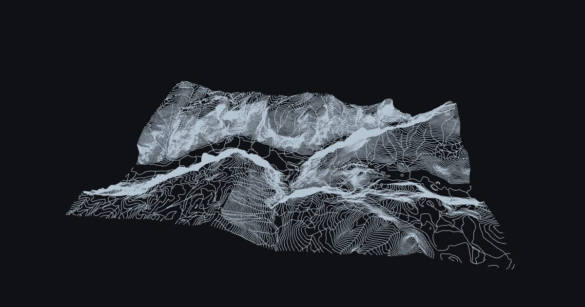 Yosemite Valley and Half Dome contours